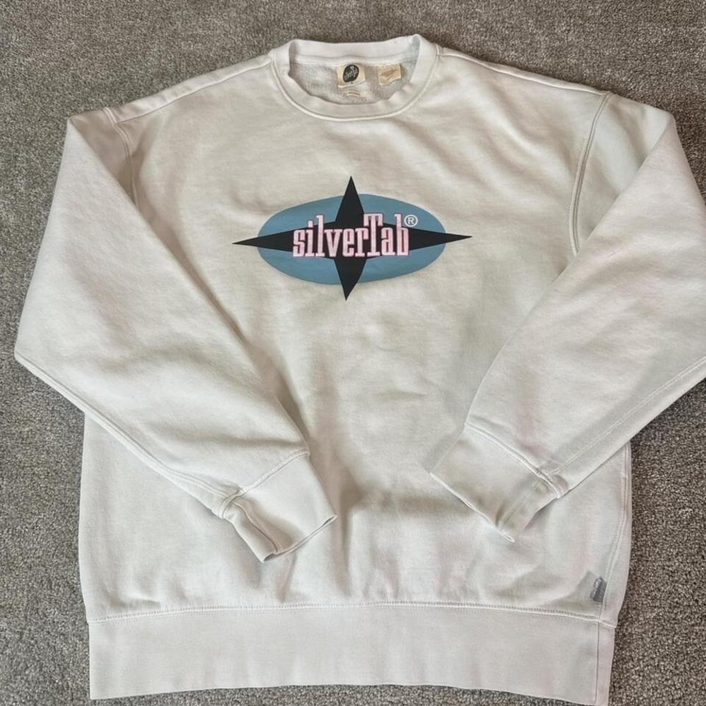Levi's SilverTab Logo Sweatshirt Long Sleeve Crewneck Pullover Retro Streetwear